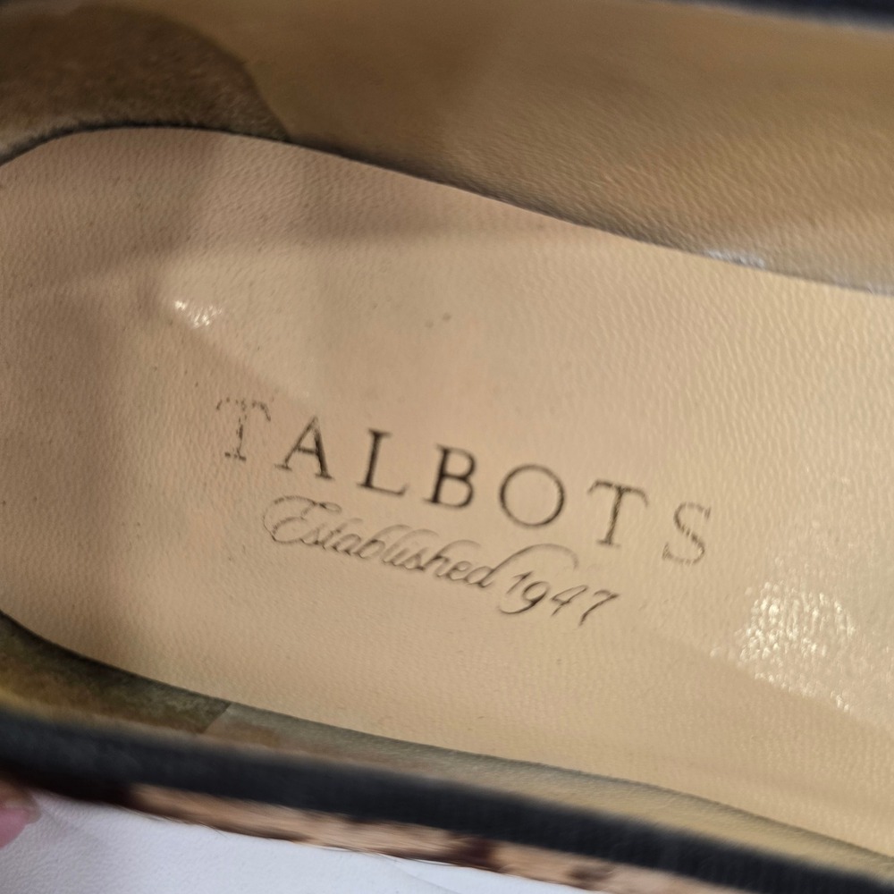 Talbots Calf Hair Animal Print Pointed Toe Ballet Flats Leopard Womens 6B - Picture 11 of 11